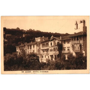 138 Alger Hotel S-George Algeria Postcard